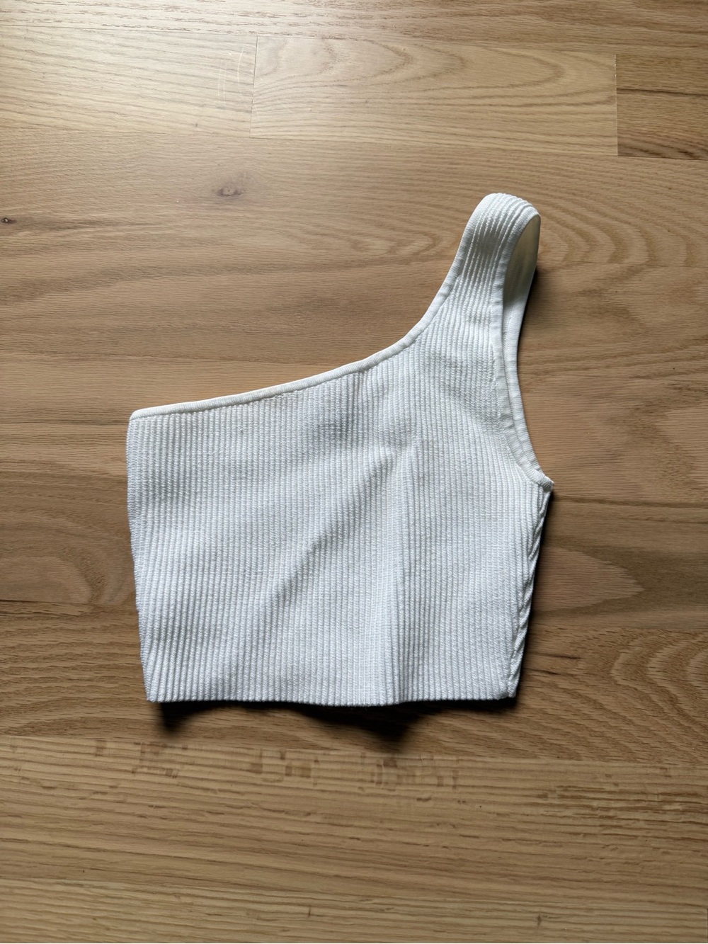 Aritzia Babaton Sculpt Knit One-Shoulder Cropped Tank XS
